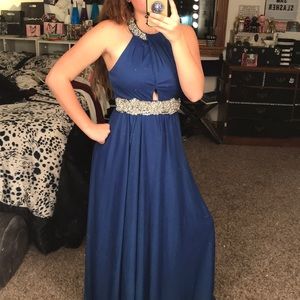 Blue prom dress